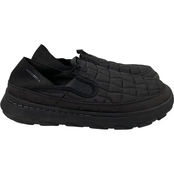 Merrell | Shoes | Merrell Mens Black Quilted Hut Moc Slip On  display picture 3